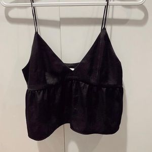 Aritzia little moon tank in black
